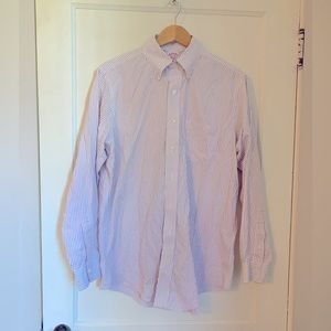 Brooks Brothers Red Striped Shirt. Traditional fit. (15.5-34)